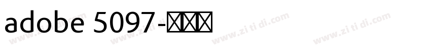 adobe 5097字体转换